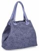 Kožené kabelka shopper bag Vittoria Gotti světle fialová 5566-Sjfio